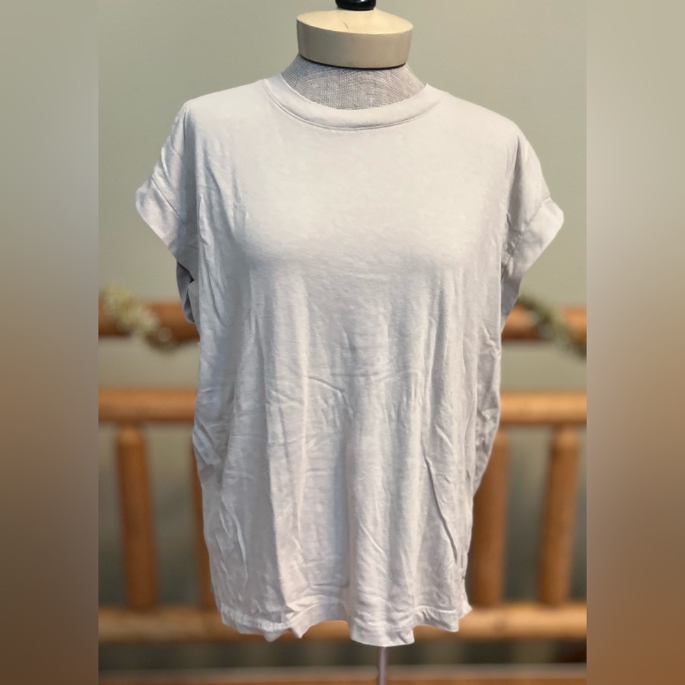a new day Rolled-Sleeve Box Tee – XL – Soft Beige